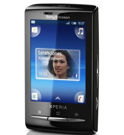 Das Sony Ericsson xperia x10 mini hat keine quertz Tastatur.