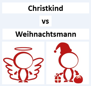 Christkind vs Weihnachtsmann: wer bringt bei euch heute die Geschenke?