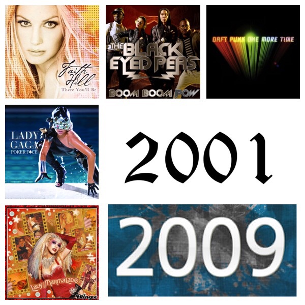 Bester Song seit 2000 // Runde 5 // Gruppe 2 // Jahr 2001 gegen 2009